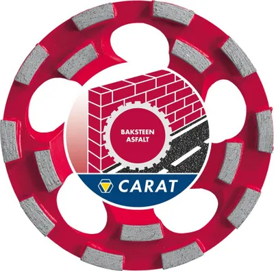 Produktbild von Carat Slijpkop Baksteen Ø125x22,23 Mm Dustec®, Cubd Master