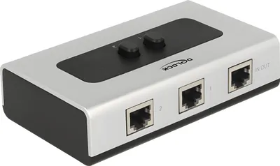 Zdjęcie produktu dla Delock 87673 RJ45 Switch Delock 2->1 + 1->2 bidirektional