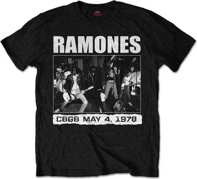 Produktbild von Ramones - CBGB 1978 Uni Small T-Shirt - Schwarz