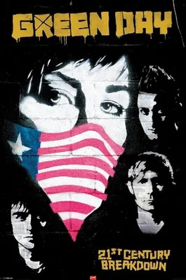 Image de GREEN DAY - Flag Mask - 61x91,5cm - Affiche Poster