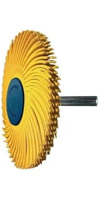 Produktbild von Radialbürstenscheibe Sunburst D.76mm K.80 Gelb 10000min-¹