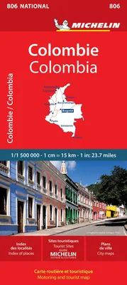 Produktbild von Michelin Columbia Road and Tourist Map No. 806