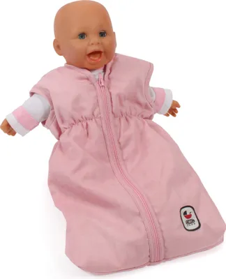 Produktbild von Bayer Chic 2000 Puppen-Schlafsack Melange grau-rosa