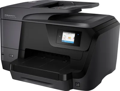 Produktbild von HP OfficeJet Pro 8710 All-in-One Printer, Thermal Inkjet, Farbdruck, 4800 x 1200 DPI, A4, Direktdruck, Schwarz