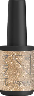 Produktbild von Mesauda Lacqwear Gel Polish 52 Glitter Gold 10ml - semipermanenter Nagellack