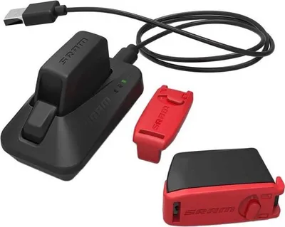 Image de Sram Axs Chargeur Et 2 Batteries Rouge Rouge One Size
