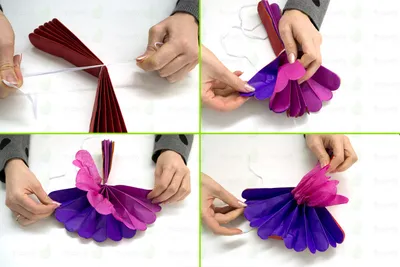 Papier Pompon zum selber basteln