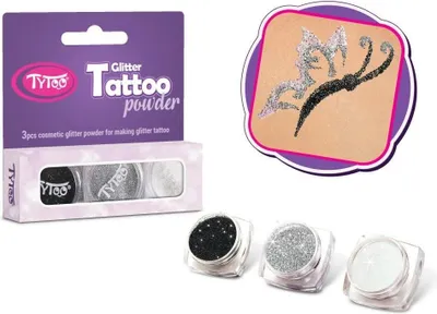 Produktbild von Tytoo. Tattoos glitter set 3 colouroy