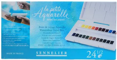 Immagine prodotto di Sennelier La Petite Reise Set - 24 mezzi acquerelli + 1 pennello N131681.00