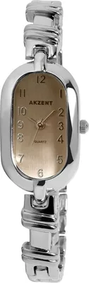 Produktbild von Akzent Damenuhr mit Metallarmband