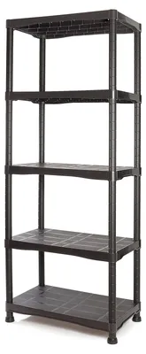 Produktbild von Steckregal Kunststoffregal Bausatz - 700 x 400 x 1800 mm - 5 Böden - Kunststoff
