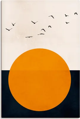 Produktbild von ARTland Leinwandbild Melodie des Leben Größe: 80x120 cm
