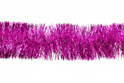 Produktbild von Weihnachtsgirlande Lametta 7cm x 3m Fuchsia / Pink