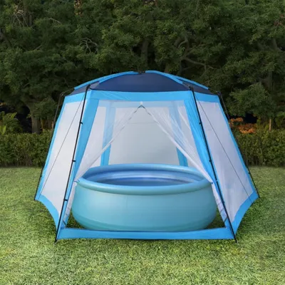Immagine prodotto di Vidaxl Schwimmbadzelt 660x580x250 cm Stoff blau