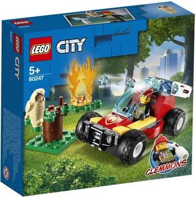 Productafbeelding van LEGO 60247 City Bosbrand, kinderspeelgoed met buggy en brandweerman, speelgoedauto, ideaal als cadeau voor meisjes en jongens vanaf 5 jaar