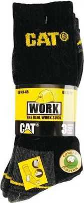 Image de Men´s socks CAT black 41/45 3 pr