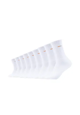 Produktbild von Camano Tennis-Socken 9er-Pack mit dezentem Logo-Print white 43-46