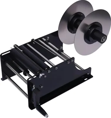 Produktbild von MT-30 - Manuelle/Halbautomatische Etikettiermaschine - Für runde Flaschen - Einstellbarer Durchmesser - Schwarz
