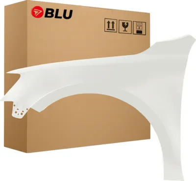 Zdjęcie produktu dla BLU Błotnik pasujący do VW Volkswagen Jetta VI 6 LB9A Lewy Biały CandyWeiss | 2010-2018 | Przedni Przód | Lakierowany | Gotowy do montażu | Stal