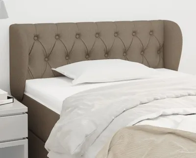 Produktbild von Kopfteil mit Ohren Taupe 103x23x78/88 cm Stoff