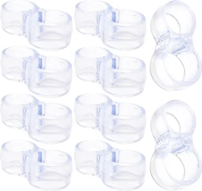Produktbild von Türstopper Anti-Rutsch Gummi, Doppel-Set 2x 5er Pack (10 Stück) – Komplettschutz für alle Türen