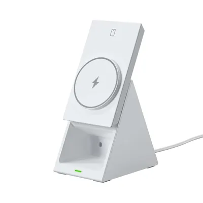 Produktbild von Choetech 3in1 kabellose Ladestation, 15 W - Weiß