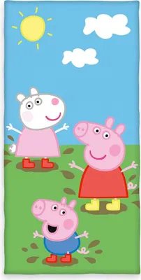 Obrázok produktu pre Velúrová šatka Herding Peppa Pig veľkosť 75/150 cm