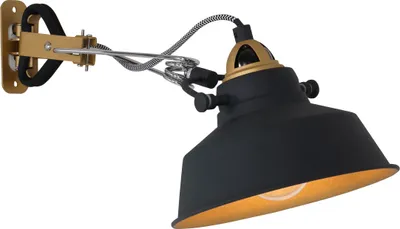 Immagine prodotto di Mexlite - lampada da parete - Nove - nero - metallo - Ø 18cm - E27 - 1320ZW