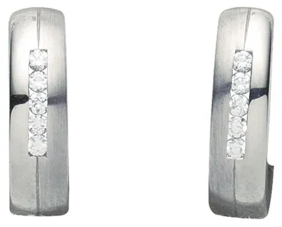 Image de Miamar 05.2092 : Boucles d'oreilles pendantes pour femmes, en argent, avec zircone blanche