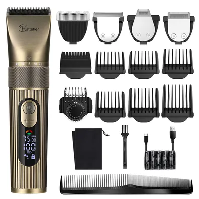 Produktbild von HATTEKER Professionelles 4-in-1  Haarschneider Set, Bartschneider für Männer, Detail Trimmer Wasserdicht IPX6