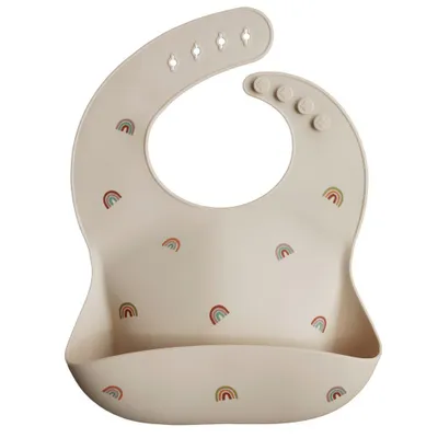 Produktbild von MUSHIE Rainbow Baby-Kunststofflätzchen