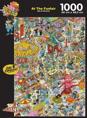 Image de Puzzelman Puzzle À la fête foraine 1000 pièces John Erkelens Funfair