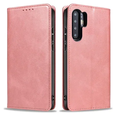 Produktbild von Handyhülle für Huawei P30 Pro Kunstleder Flip Cover Hülle Klapphülle Case Kartenfach Farbe: Rosa