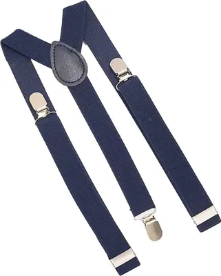 Produktbild von Uni Hosenträger mit elastischem Riemen und Y-Rücken, einfarbig, bruchsicher, für Hochzeitsanzüge, verstellbarer Riemen, Party, Alltagsaccessoire, Marineblau