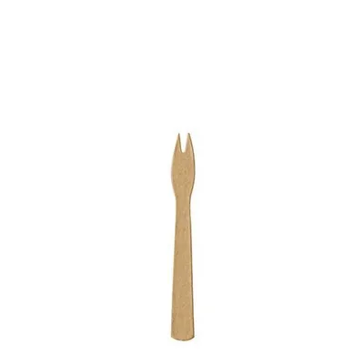 Produktbild von Pommes-Frites-Gabeln, Papier "pure" 8,5 cm braun