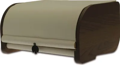 Produktbild von Legnoart Brotkasten Eschenholz Segeltuch Braun Weiß BB-21