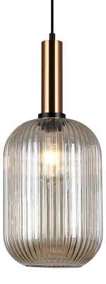 Obrázek produktu pro Lustr Antiola v černé a mosazné barvě, 1xE27x40W, sklo, rozměry: 112x20x30 cm, IP20, Italux