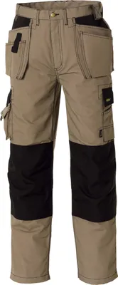 Produktbild von BIG Arbeitsschutz teXXor® Canvas (270 g/m²) Bundhose PANAMA khaki/schwarz 4312