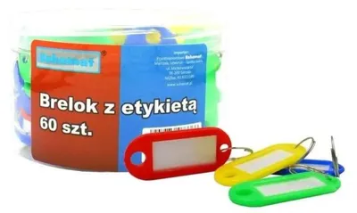 Obrázek produktu pro Barevné přívěsky na klíče 60ks