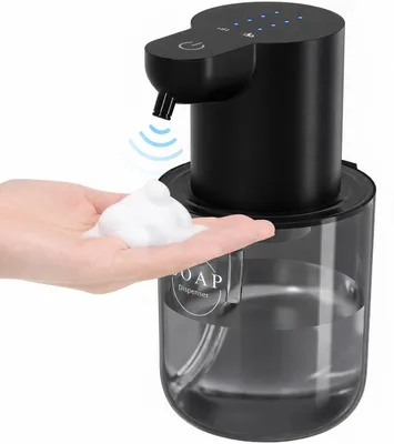 Produktbild von Automatischer Schaumseifspender 400 ml – Elektrischer Seifenspender mit Sensor – USB-C aufladbar – 4 einstellbare Stufen