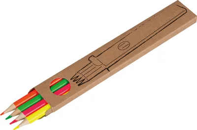 Produktbild von 20 Neon Buntstifte - Textmarker / 4 Farben