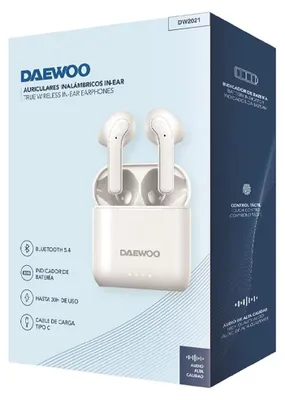 Immagine prodotto di Auricolare Bluetooth daewoo dw2021 con custodia di ricarica/ autonomia 5h/ bianco