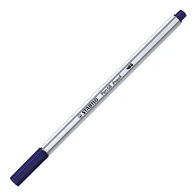Produktbild von Premium-Filzstift mit Pinselspitze für variable Strichstärken - STABILO Pen 68 brush - Einzelstift - preußischblau