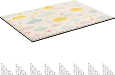 Immagine prodotto di SucceBuy Sotto tappeto, tappetino antiscivolo 2438,4 x 1524 x 5,6 mm, tagliabile su misura in poliestere e TPR con rivestimento in gomma, antiscivolo e idrorepellente, versatile per pavimenti, cassetti e bagagliaio
