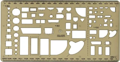 Image de KOH-I-NOOR 749270 Schablone Sanitärtechnik
