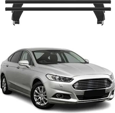 Image de Menabo Barres de toit Transversales pour Ford Mondeo mk5 2014-2022 Alu Noir ABE