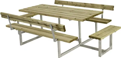 Produktbild von Plus Kombimöbel Basic 260 x 184 x 73 cm, 2 Rückenlehnen, Kiefer/Fichte