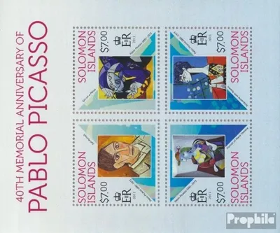 Produktbild von Briefmarken Salomoninseln 2013 Mi 2192-2195 Kleinbogen (kompl. Ausg.) postfrisch Pablo Picasso