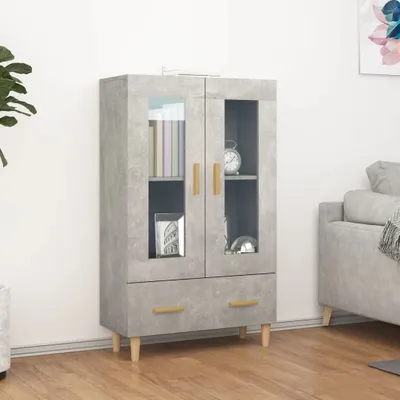 Produktbild von vidaXL Highboard Betongrau 70x31x115 cm Holzwerkstoff