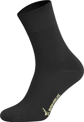 Tobeni 6 Paar Bambus Socken ANTIBAKTERIELL ohne Gummi für Damen und Herren Anthrazit